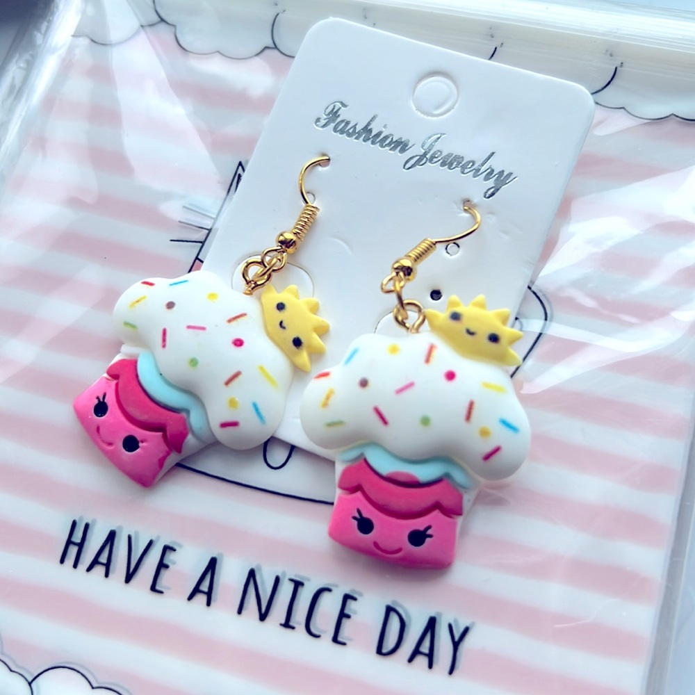 47% OFF - Muffin Drop Earrings (1.75" In.)